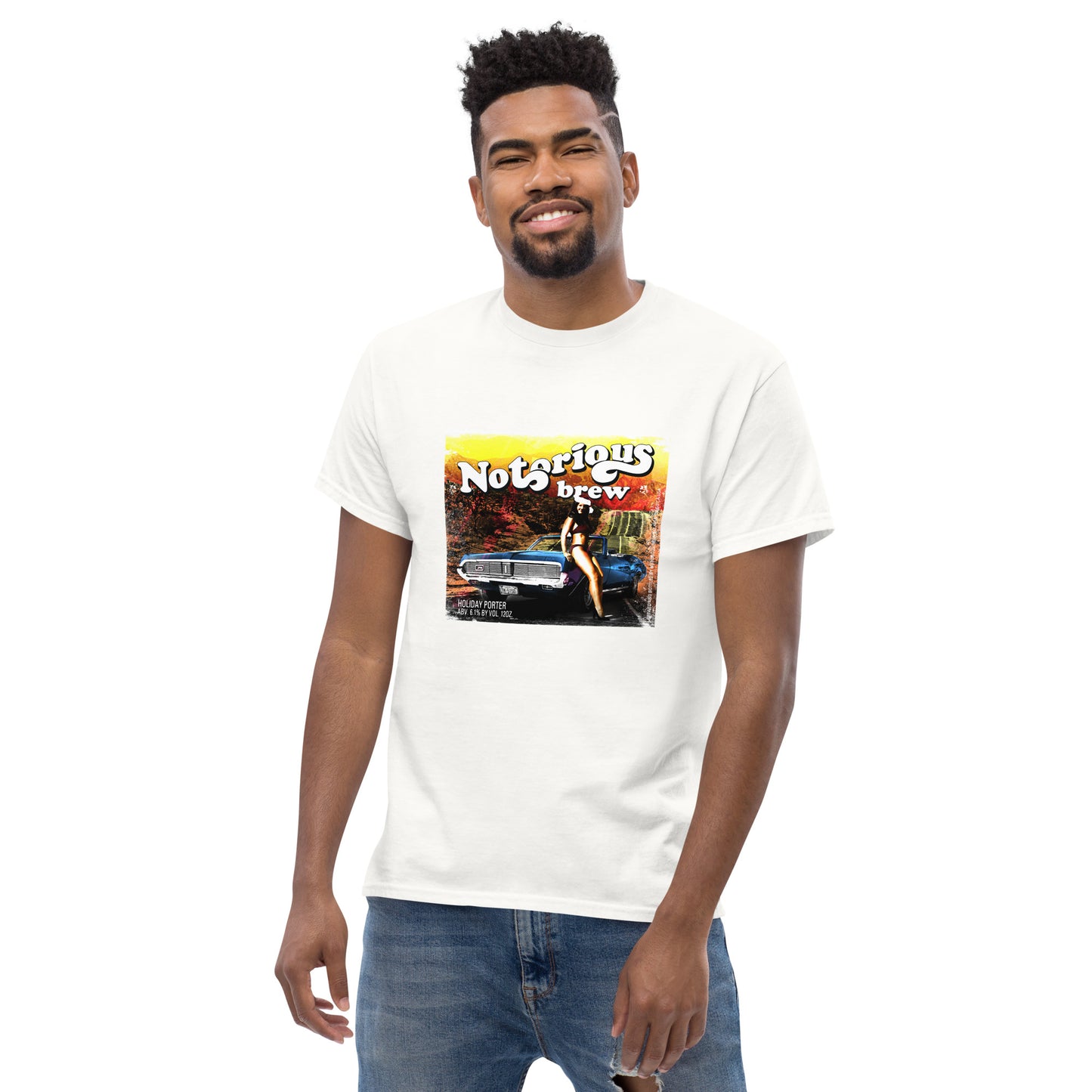 Notorious Brew Holiday Porter - White Tee - TM5150 Boutique
